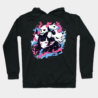 oni girl - anime style Hoodie